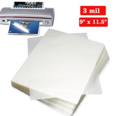 3 Mil Clear Thermal Laminating Pouches Letter 9″x11.5″ Size Laminator Sheets US