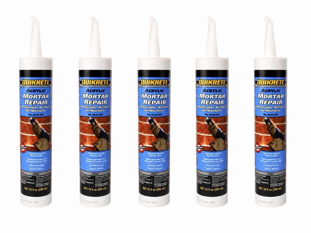 Quikrete Acrylic Mortar Repair 10 Oz Pack of 5 – No.8620-09 Gray