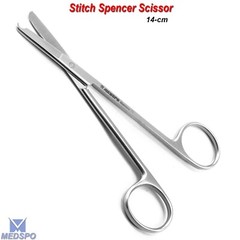 Surgical Instruments Spencer Stitch Suture Removal Dental Scissors 14cm
