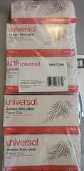 Paperclips for Office School & Personal Use, Jumbo Nonskid Paper Clip (2″), 1000
