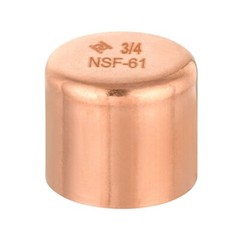 Pro 50 Pack EFIELD 3/4″ Copper Pipe End Cap ( Plug) Solder Fittings, Lead Free