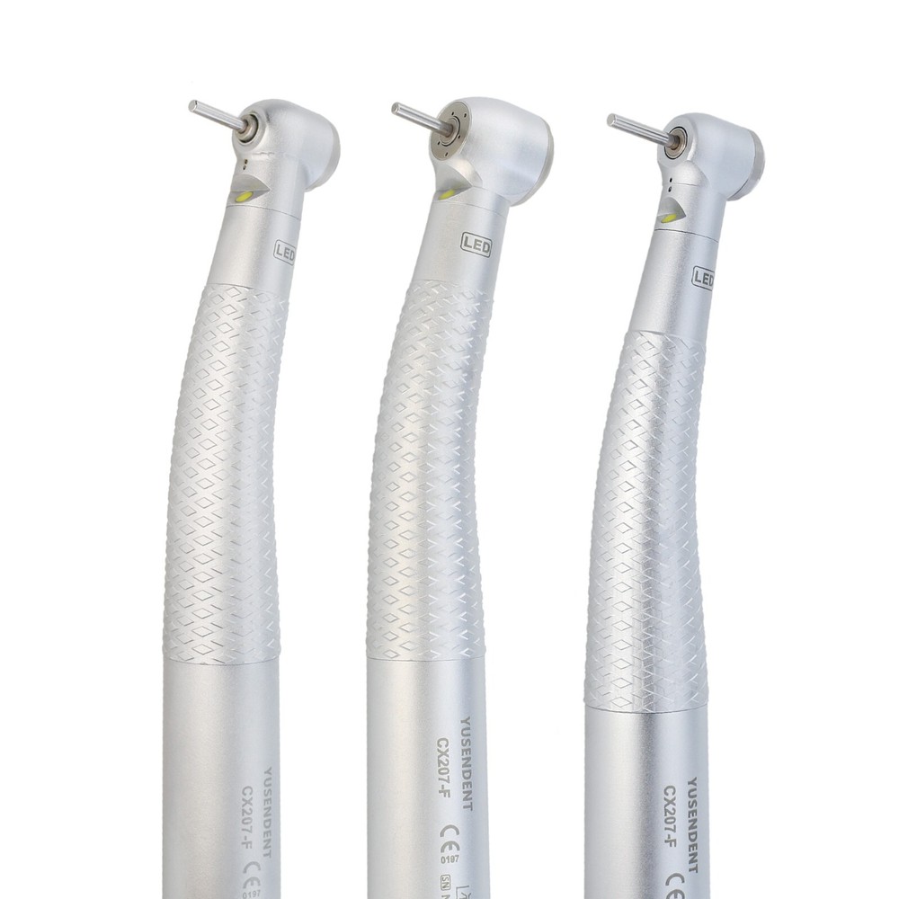 COXO Dental Self Power LED Handpiece CX207-F High Speed Turbine 2 4 Hole Midwest