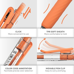 Acrylic Colored Pens, 0.7Mm Fine Point Acrylic Paint Retractable Pastel Gel Pens