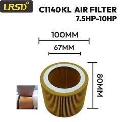 2pcs/Set Air Filter ,Oil Filter for 10HP Screw Air Compressor Replacement Parts