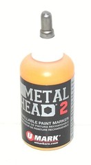 2 Metal Head Paint Markers 2 Oz Yellow Auto Salvage Industrial Junk Yard Crafts