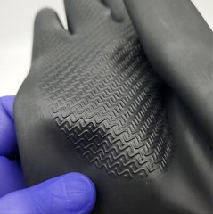 MAPA Butoflex 650 Butyl Gloves Chemical Resistant Size 8 Med 14″ Long Black Pair