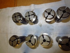 Lot of 12 S & M TF25 HEX, Round, Square Collets Southwick & Meister S&M