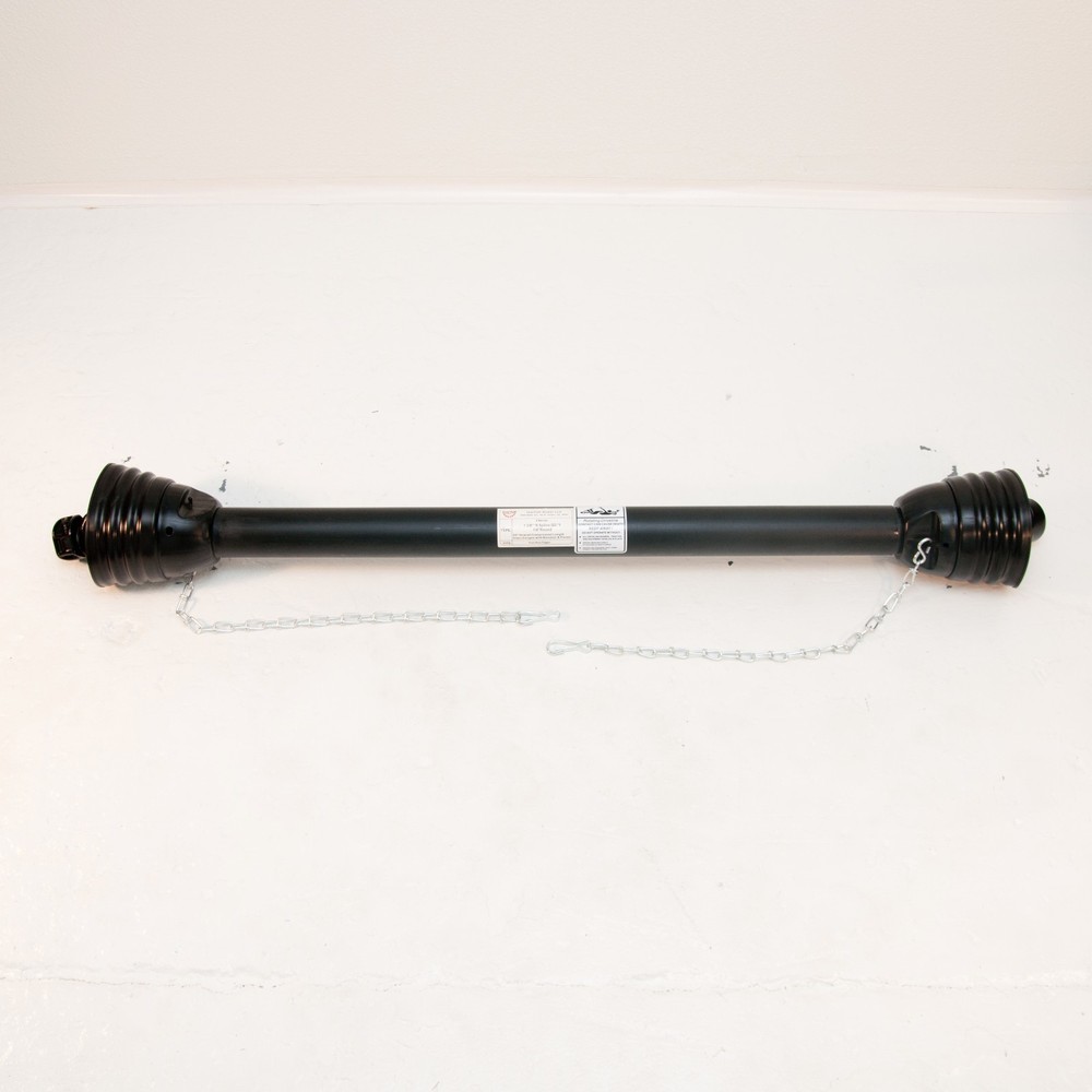PTO Drive Line, Post Hole Digger, 1-3/8 x 6 to 1-1/4 round, 53″ – 77″ , Series 4