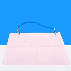 Dental Patient Bib Clips Chains Napkin Holder Flexible Coil Plastic Chain