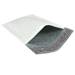 UOFFICE 250 Poly Bubble Mailer Bags 5×10″ – #00 Pouches Envelopes White Self-Sea