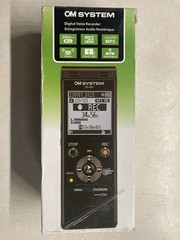 OM SYSTEM WS-883 8GB Digital Stereo Voice Recorder with USB Charging, Black