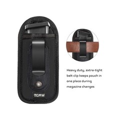 GMW Universal Magnetic IWB/OWB Magazine Holster [2-Pack] | Magazine Pouch for…