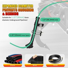 Pipe Layer Attachment for 3-Point Ripper Hitch Lawn Trencher Subsoiler Tractor