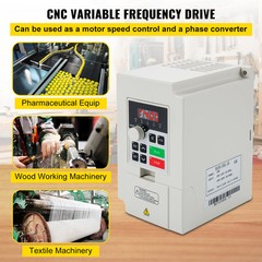 VEVOR 3KW 4HP Variable Frequency Drive VFD 1 To 3 Phase Converter 220V RS485