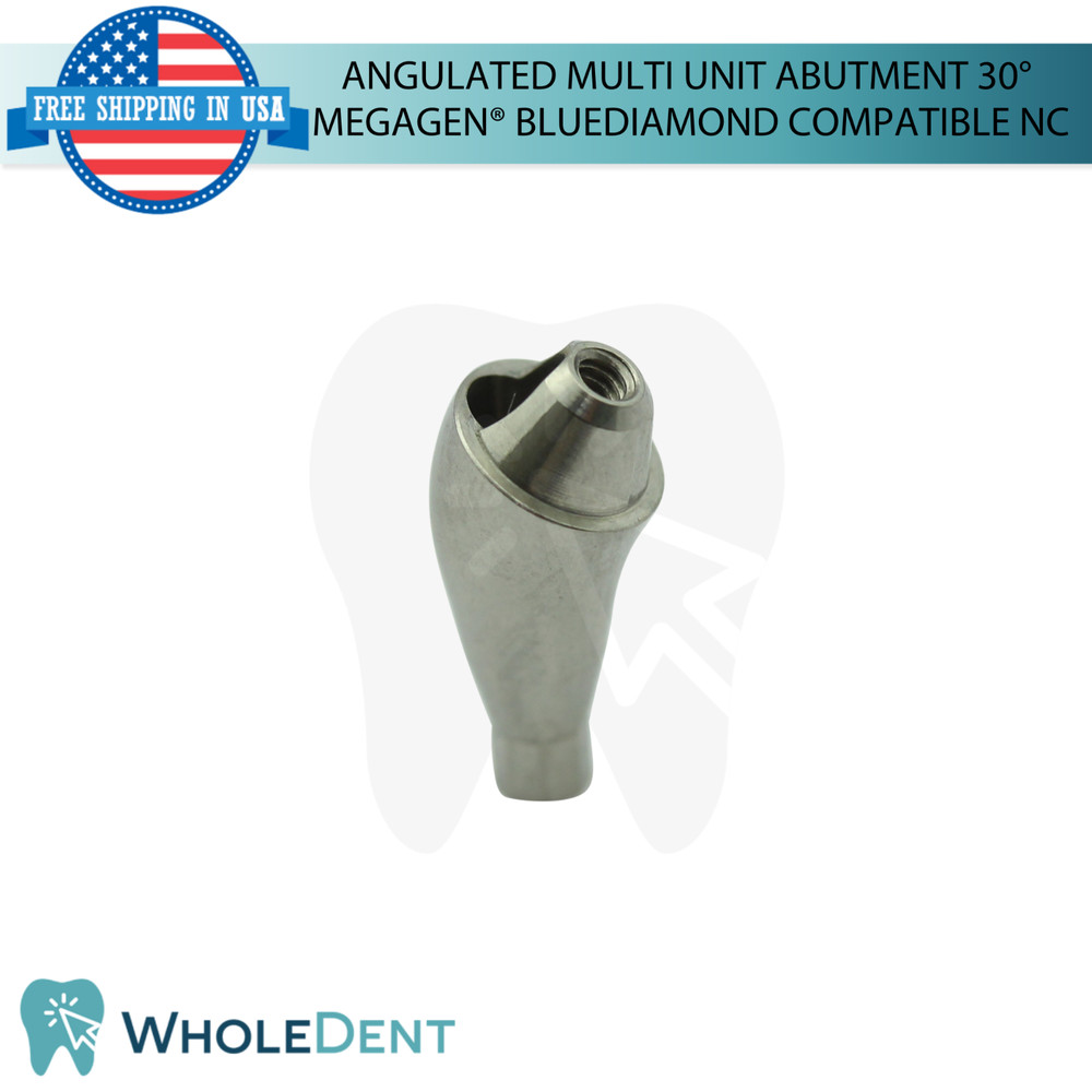 1X Angulated Multi Unit 30° Prosthetic NC Compatible with Megagen® BlueDiamond