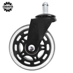 5 PCS 3 INCH Heavy Duty Office Chair Caster Rubber Swivel Wheels Replacement Set