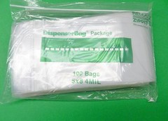 100 Reloc Zippit Bags 5×8 4mil Reclosable Clear H.D. 4 Mil Zip Top Seal Locking