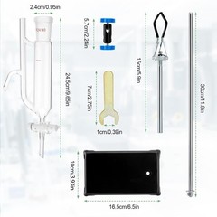 60ml 24/40 Oil Water Receiver Separator Essential oil distillation kit w/ Stand