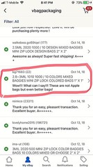 BaggiesSince1987 – 1515 Design Zip Bags 100PCS CASH ONLY on SILVER, READ DETAILS