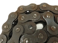 #200 Single Strand Riveted Roller Chain 2.5″ Pitch 70″ Length