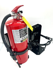 Amerex 810 – 7″ 20LB Fire Extinguisher Bracket – Black – Heavy Duty (Set of 2)