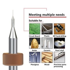 Dental PCB Drill Bit Set Tungsten Carbide Steel Twist Micro CNC Engraving Burs