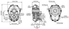 High Quality KR60028 Reduction Gearbox with Flange for Machinery Repair