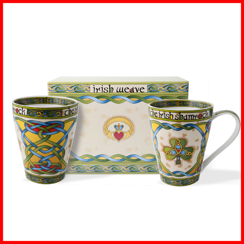Royal Tara Shamrock Mug – Set Of 2 Cl