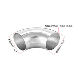 4pcs Stainless Steel 304 Pipe Fitting 90 Degree Elbow Butt-Weld 1-1/2″OD 1.5mm T