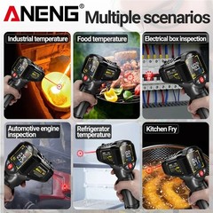 Infrared Thermometer LCD Digital Non-contact Laser IR Temperature Gun Temp Meter