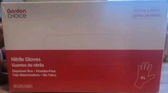 Gordon CHOICE powder-free Nitrile Food Service Gloves Sz XL. 100 Gloves.