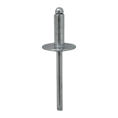 Large Flange All Steel Pop Rivets 3/16″ x 3/8″ (6-6) Dome Head Blind Qty 50
