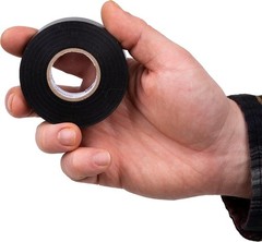 Black Electrical Tape 3/4 Inch x 60 Ft Vinyl Insulation Roll Moisture Resistant