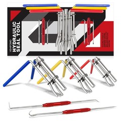 VEHIFOMO 5 Pcs Hydraulic Seal Installation Tool Kit, Pro-5PCS, Red