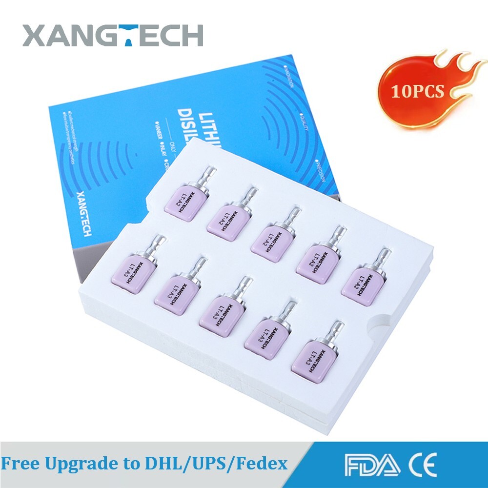 C14 Ceramic Blocks Lithium Disilicate Cerec CAD CAM HT/LT/MT A1 A2 A3 10Pcs/Box