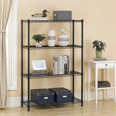 4 Tier Shelving Unit NSF Wire Shelf Metal Large Storage Shelves Heavy Duty Heigh