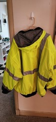 Occunomix 3 in 1 INDUSTRIAL WORK COAT SIZE 6 XL ZIP OUT Jacket & Vest NEON
