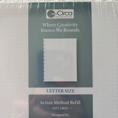 Levenger Circa Action Method Refill. Letter Size. 99 Dot Grid Sheets. 8.5×11 in