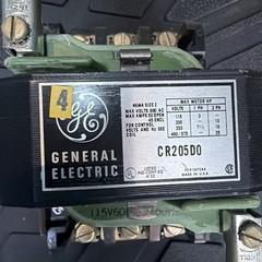 General Electric Contactor SIZE 2 CR205D0 CR205DO 3 POLE used