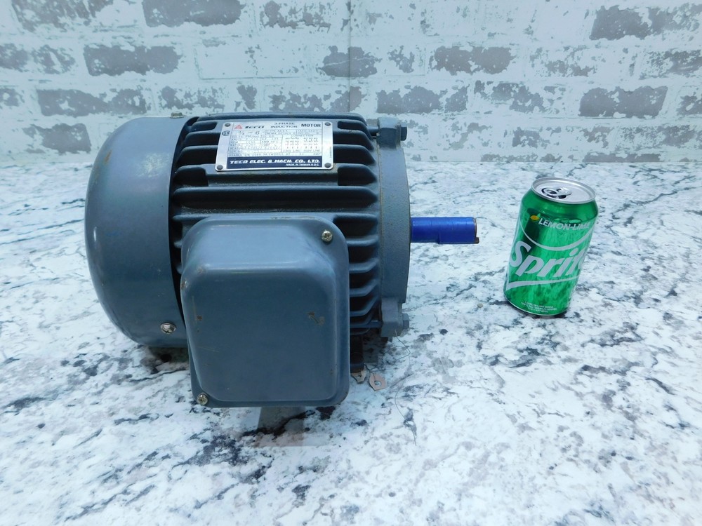 3/4 HP 1155 RPM Teco Motor, Frame 143T, TEFC, Type AEEA, 1.15 SF, 230/460V, E-OK