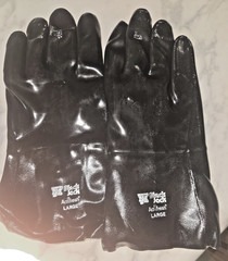 12 MEMPHIS Black Jack Neoprene Coated Men’s Industrial Work Gloves 6922 SZ LARGE