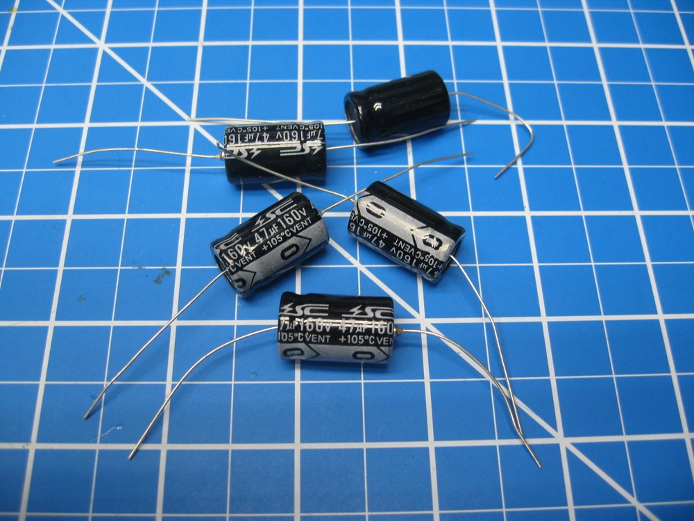 SC – GHA Series – Axial Electrolytic Capacitors – 160v 47uF – 5 Pieces