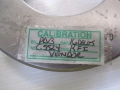 12574 Gage Assy. 2.600-28 UNS-2A Go PD 2.5754 Lo PD 2.5709 Thread Ring Gage Set