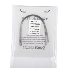 Dental Ortho Niti Natural Form Elastic Rectangular Arch Wires 16*16 Upper Lower