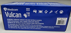 Medicom Vulcan Nitrile Glove Gant General Purpose LARGE 150 Automotive LG L