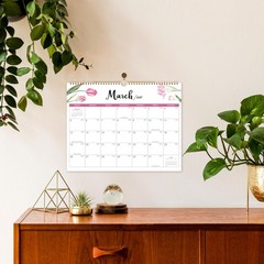 Calendar 2026-2028, 2 Years Wall 14.8” x 11.5”（2026-2027）, Light Green