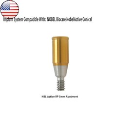 Locator Abutment for Nobel Active Biocare Conical Connection NP/RP 1-5mm Height