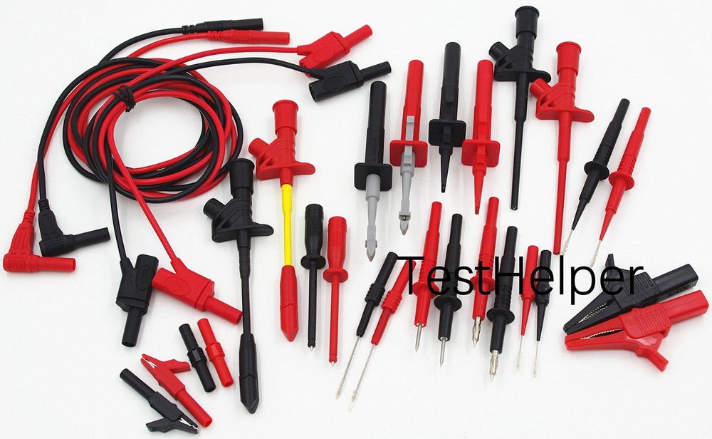 TestHelper TH-16-KIT Whole Set Multimeter Test Lead Kits black,red