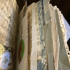 Junk Journal, Grungy, Blooming Table, Coffee Stain