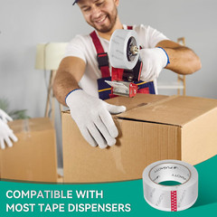 Heavy Duty Packing Tape 24 Rolls 2.7 Mil Thick 1.88 in Wide 1560 Yards